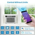 thumbnail image 6 of Air Conditioner, 10000 BTU Turbo Fast Cooling AC Unit Remote/App Control, Flexible Window Opening(T Design Install Kit), 24H Timer, Washable Filter, 10,000, White, 6 of 9