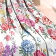 thumbnail image 3 of Pioneer Flower Floral Print Pattern Blanket,Comfortable Soft Flannel Throw Blanket,All Season,Warm Lightweight Blankets for Sofa Bed Couch Living Room Chair,40"x50", 3 of 4