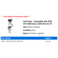 thumbnail image 2 of Fuel Pump - Compatible with 2009 - 2010 GMC Sierra 3500 HD 6.0L V8, 2 of 2