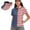Patriotic Star, variant on Aplkyhs American Flag Women's Golf Shirt and Sun Visor Hat Set Quick Dry Moisture Wicking Short Sleeve Golf Shirt Adjustable UV Protection Sun Hat for Running Daily Wear Skull