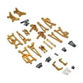 thumbnail image 4 of lionlar 1/14 Scale RC Car Metal Upgrade Kits Front Rear Steering Tie Rod for DIY Gold, 4 of 9
