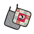 thumbnail image 2 of Carolines Treasures CK5415PTHD Royal Palm Turkey Love Pair of Pot Holders, 7.5HX7.5W, multicolor, 2 of 4