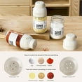 thumbnail image 4 of HomeLife Glass Salt And Pepper Bottle Multi-Hole Pour Spout Cruet Lead-Free Seasoning Dispenser Sealed Cap Comfortable Grip Condiment Bottle Quantitative Salt Release Salt Shaker for Kitchen, 4 of 13