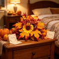 thumbnail image 6 of Fllostpr 2 PC Fall Artificial Sunflower Flowers Maple Leaf,Fake Plants for Indoor Decoration, Home Dining Surface and Restaurant Display Decor, 11 in, 6 of 6