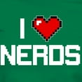 thumbnail image 3 of CafePress - I Heart Nerds Women's Classic T Shirt - Women's Traditional Fit Dark T-Shirt, 3 of 4