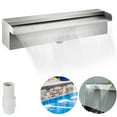 thumbnail image 1 of VEVOR Pool Fountain Stainless Steel Pool Waterfall Spillway with Pipe Connector Rectangular Garden Outdoor (11.8"), 1 of 9