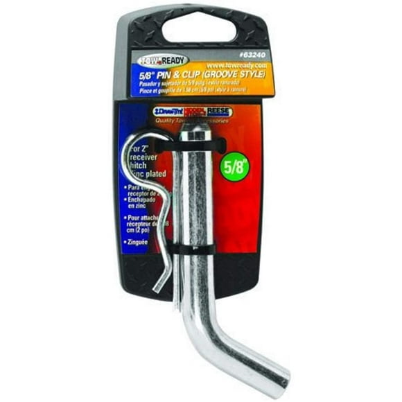 Reese 63240 Hitch Pin 5/8" Pkg Grooved Sty