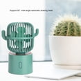 thumbnail image 1 of Fan Mini Desktop Cactus Small Fan USB Portable Electric Fan Box Fans Portable USB Rechargeable Desktop Electric Fan, 1 of 8