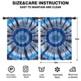 thumbnail image 2 of Blackout Kids Curtains,Blue White Tie Dye Spiral Pattern Childrens Insulated Curtains Set Of 2,Bedroom Essentials,Toddler Room Decor 42"x54", 2 of 5