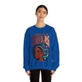 thumbnail image 3 of Glamour Queen Unisex Heavy Blend™ "Crewneck Sweatshirt Please Don't Talk" Logo, Royal, 3 of 4