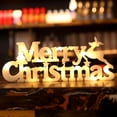 thumbnail image 1 of Fiudx Lámpara Navideña con Letras, Diseño Led 3D, Luz Cálida y Suave, para Pared o de Pie, Decoración Festiva para Mesa, Elegante Toque Navideño, para Interior, Tamaño 27,5 X 10,5 X 1,4 Cm, 1 of 2