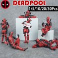 thumbnail image 2 of 1/5/10/20/30Pcs Deadpool 3 Action Figure Dead pool 3 Model Anime X-Men Kids Doll Desk Car Decoration Pvc Collection Figurine Toy, 2 of 5