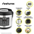 Aroma 20Cup (Cooked) Digital Rice Cooker and Food Steamer ARC150SB