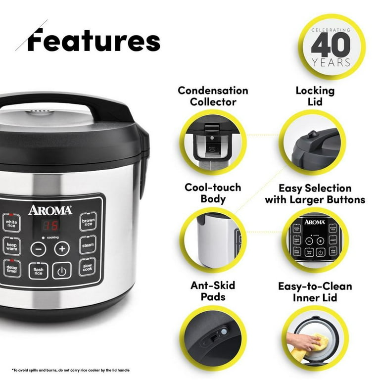 NBTFN78 Aroma Housewares ARC-360-NGP 20-Cup Pot-Style Rice Cooker