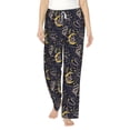 thumbnail image 2 of Goofa Snake Sleep Printed Soft Pajama Pants for Women, Wide Leg Comfy Casual Lounge Yoga Pants-Medium, 2 of 9