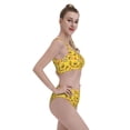 thumbnail image 2 of Kdxio Fast Food 1 for Womens High Waisted Bikini Top Sports Style Two Piece Bathing Suits, 2 of 5