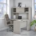 thumbnail image 2 of Echo L Shaped Desk with Hutch in Gray Sand - Engineered Wood, 2 of 8