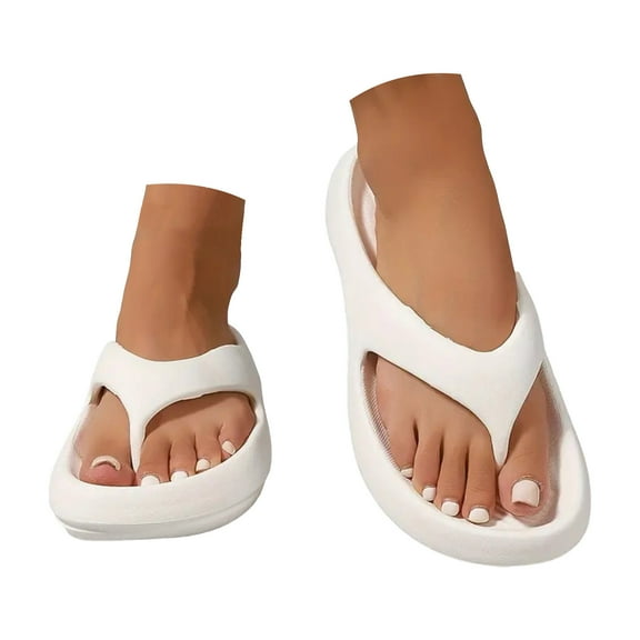 Dakaela Arch Support Flip Flops for Women Plantar Fasciitis Orthopedic Pillow Slides Summer Beach Sandals