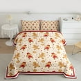 thumbnail image 2 of Homewish Kids Teens Cartoon Gingerbread Man 3 Pieces Queen Comforter Set,Happy Xmas Ultra Soft Bedding Sets,Christmas Festival Bedding Comforter Set,Luxury Bedroom Decor,Reversible, 2 of 8