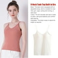 thumbnail image 3 of Minnieouse Chaleco Camiseta sin mangas Correa ajustable Camisones amigables con la piel Flaco Sexy Push-Up Ropa Tops Buena elasticidad Blanco S Prendas para la parte del cuerpo Blanco NO4 Minnieouse AP011309-05B, 3 of 6