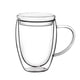 thumbnail image 1 of Taza de doble pared transparente con tapa, taza de café espesa, taza de leche doble, 1 of 11