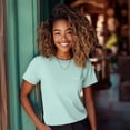thumbnail image 3 of Dalix Salty Everyday Tee Lightweight Short Sleeve Summer Shirt Womens in Mint XL X-Large, 3 of 5
