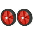 thumbnail image 1 of Unique Bargains 6" Universal Air Compressor Wheel with 0.5" Hole for Easy Mobility, Red 2 Pack, 1 of 5
