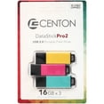 thumbnail image 2 of Centon DataStick Pro2 USB 2.0 Portable Flash Drives 3 ct Carded Pack, 2 of 3