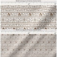 thumbnail image 2 of Soimoi Brown Cotton Voile Fabric African Tribal Printed Craft Fabric by the Yard 42 Inch Wide, 2 of 7