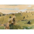 thumbnail image 3 of Winslow Homer 24x19 Black Modern Framed Museum Art Print Titled - Boys on a Hillside (1879), 3 of 5