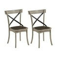 thumbnail image 2 of Progressive Furniture Winslet X-Back Wood Dining Chairs Gingerbread Brown/White, 2 of 4
