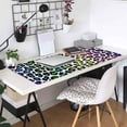 thumbnail image 4 of Leopard Cheetah Print Rainbow Color Large Gaming Mouse Pad Big Mousepad Mice Keyboard Mat with Non-Slip Rubber Base for Computer Laptop Home & Office, 31.5 X 15.7 inch, 4 of 5