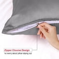 thumbnail image 2 of Unique Bargains Satin Pillowcase Zippered Silky Sateen, 2 of 9