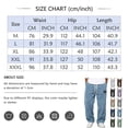 thumbnail image 3 of Men's Fashion Corduroy Straight Leg Pants, Elastic Drawstring Waist Cargo Pocket Loose Casual Trousers Streetwear Sweat Pants Navy 3XL, 3 of 4