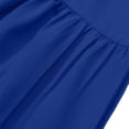 thumbnail image 6 of Skirts for Women Bohemian Style Tiered Flared Midi Skirt for Women Lightweight Flowing A Line Casual Beachwear Blue S, 6 of 6