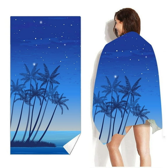 Microfiber Sand Free Beach Towel 59in X 30in Quick Fast Dry Super Absorbent Lightweight Thin Oversized Bath Towels Blanket