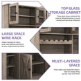 thumbnail image 4 of Uforic Kitchen Pantry Cabinet with Charging Station and Drawers,Storage Cabinet for Entryway, Kitchen Gray, 4 of 8