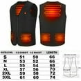 thumbnail image 2 of Heated Vest for Men Women Rechargeable USB Electric Vest Jacket Heating Thermal Vest Winter Warm Vest for Skiing Hiking Camping Motorcycle Travel, Battery Not Included, 2 of 6
