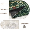 thumbnail image 6 of Round Rugs 6 Ft, Merry Christmas Non Slip Area Rugs for Kitchen Bedroom Entryway, Green Xmas Tree Snowflake Washable Carpet Runner Rug Floor Mats for Bedroom Home Decor, 6 of 9