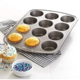 thumbnail image 3 of Molde para magdalenas GoodCook Everyday, acero antiadherente, 12 tazas, gris, 3 of 6