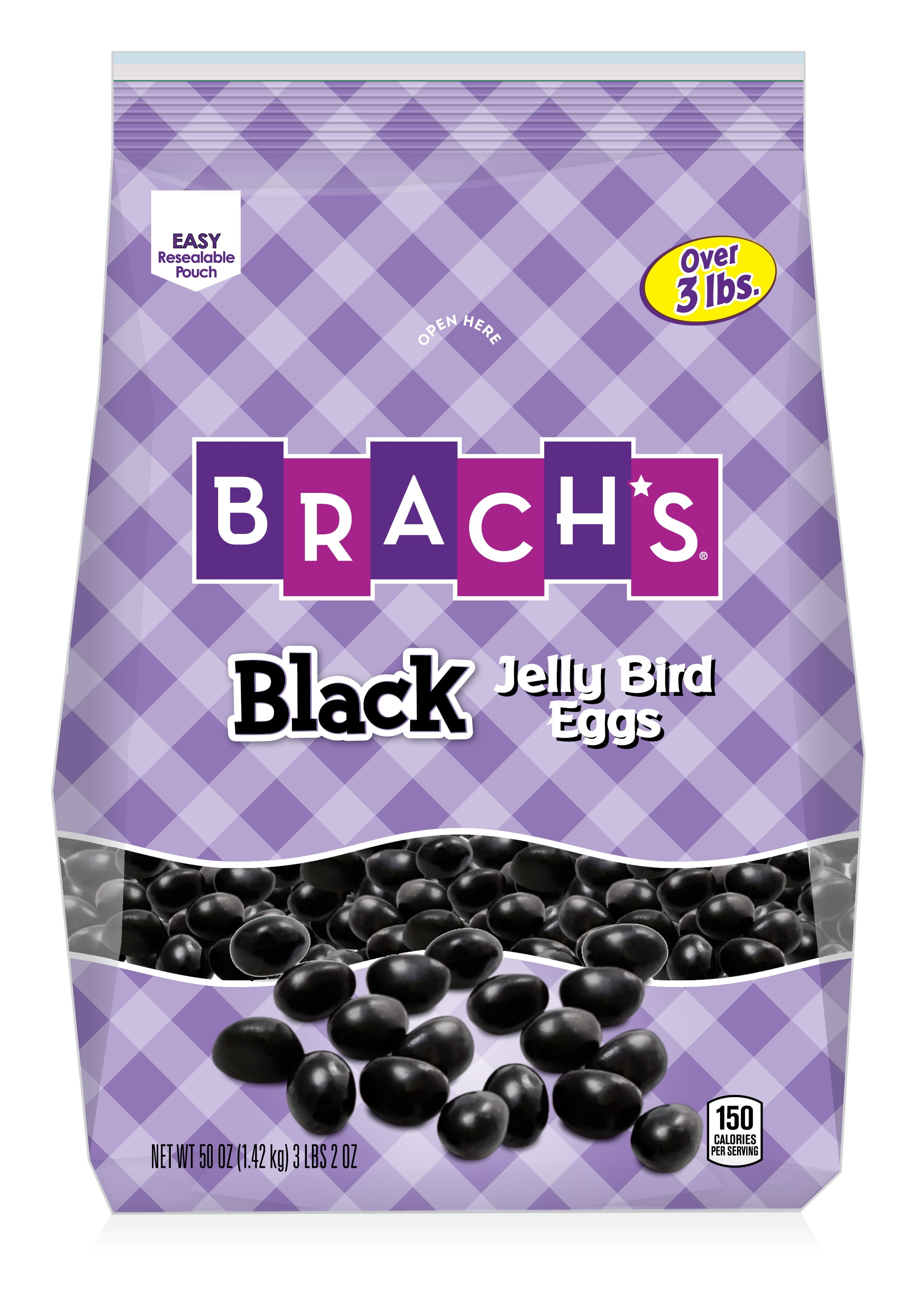 Brach's Black Jelly Bean, 50 Oz.