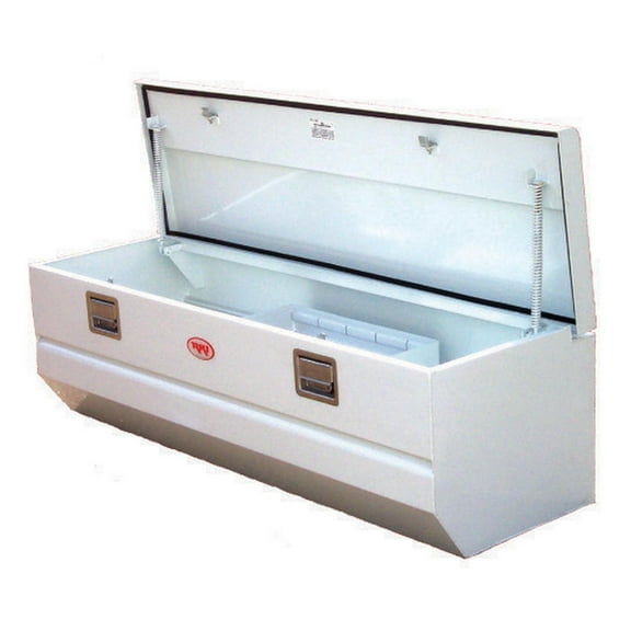 RKI M54U-1NM Single Lid Steel Chest Tool Box with Offset for Fullsize, White