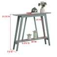 thumbnail image 6 of Kings Brand Furniture - Console Table, Narrow Sofa Table with Storage Shelf for Hallway, Front Hall, Entryway, Living Room (Ice Blue), 6 of 6