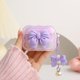 thumbnail image 1 of Qld Cover Compatible Con Apple Airpods Pro 2 Generación 2022 Funda Lindo Diseño De Pajarita 3D A Prueba De Golpes Suave Transparente Tpu Kawaii Airpods Pro2 Protector Con Llavero Para Mujeres Niñas La, 1 of 5
