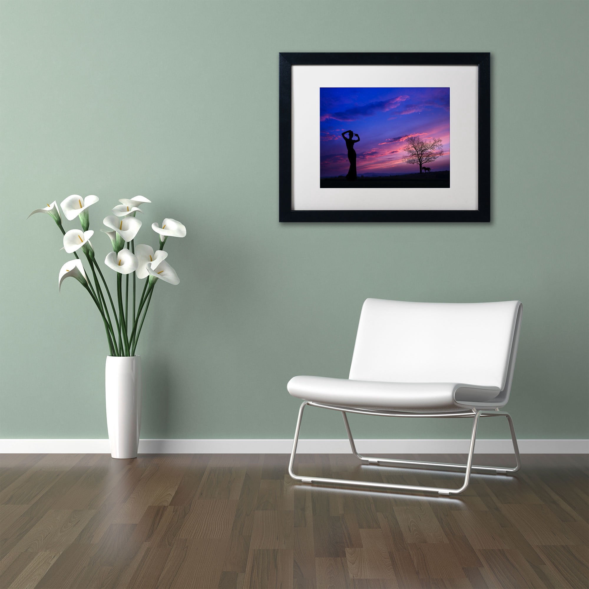 Trademark Fine Art "Dance for Me" Canvas Art by Philippe Sainte-Laudy, White Matte, Black Frame