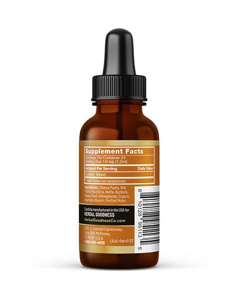 Herbal Goodness Liver Lovin 1fl.oz, Liver Detox Supplement and Kidney Cleanse, Milk thistle, Chanca Piedra