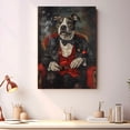 thumbnail image 4 of Bul Terrier Dog prints wall art Poster Unframe, Bul Terrier Boss Dog Canvas Pop Modern Wall Decor Art Ready to Hang, 4 of 6