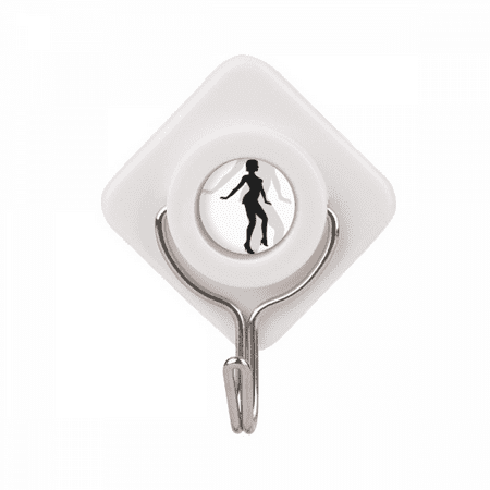 

Hot Woman Dancing Outline Adhesive Wall Hooks Hanging Self Sticky