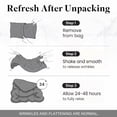 thumbnail image 4 of Lipa King Size Comforter Set,5-Piece Bed in a Bag,All Season Bedding Set,Ruched Design,Comforter,Pillowcases and Shams,Black, 4 of 9