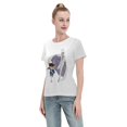 thumbnail image 4 of Women's Basic Short Sleeve T-Shirt Conan and Kaito Kidd, 4 of 6